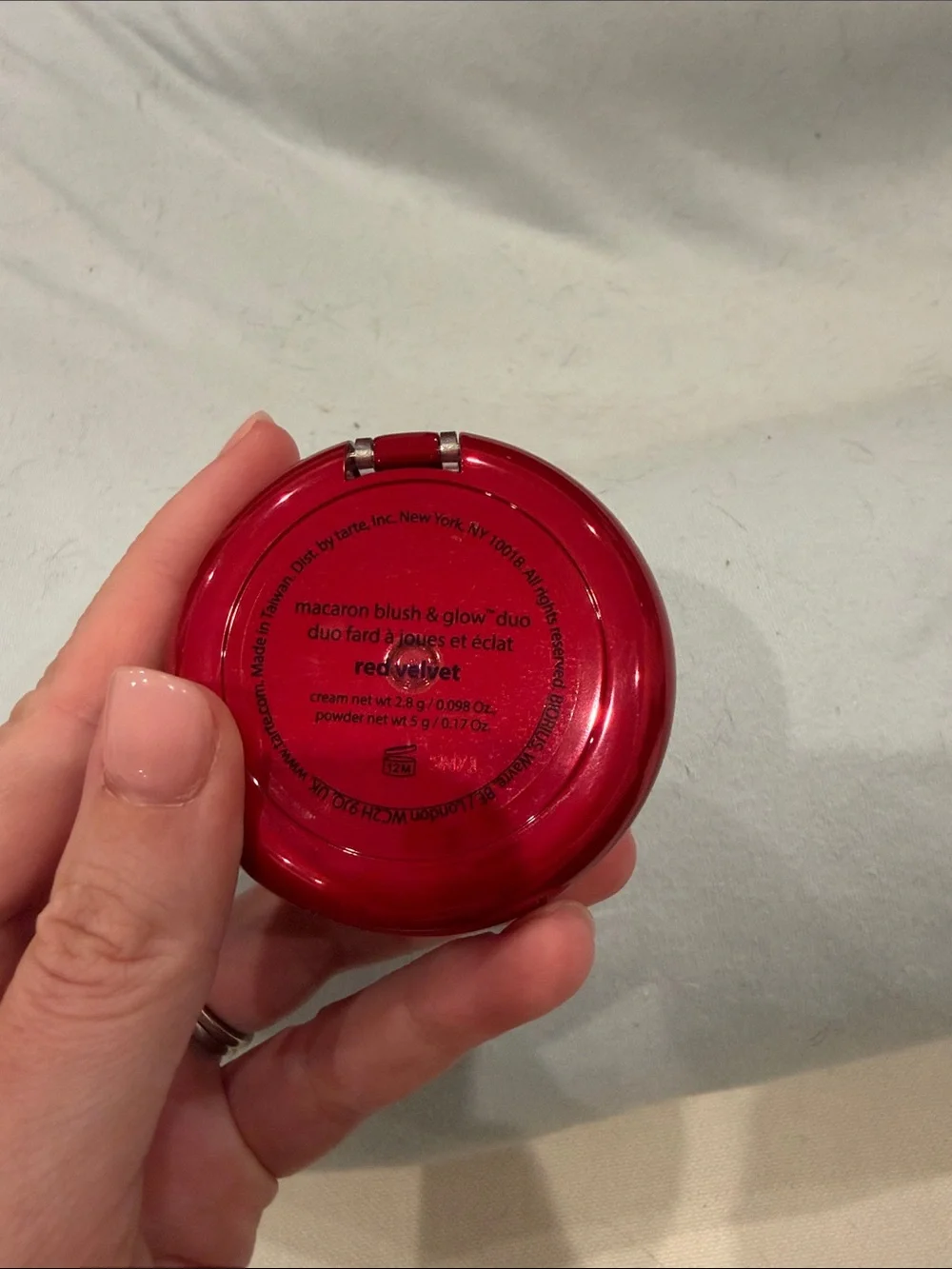 Tarte cosmetics macaron blush and glow duo in red velvet